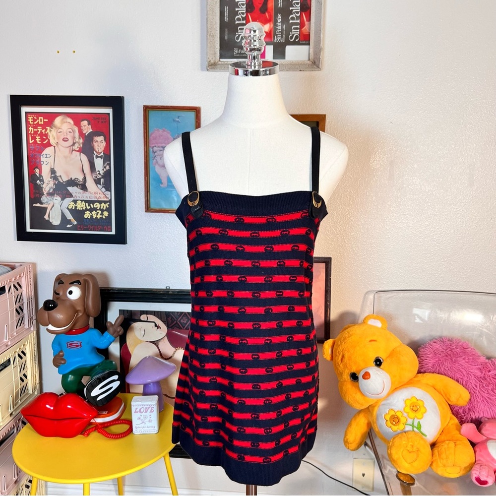 Gucci Red and Black Tank Top